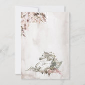 Invitation Baby shower Floral Horse Ranch (Dos)