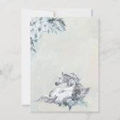 Invitation Baby shower Floral Horse Ranch (Dos)