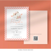 Invitation Baby shower Floral Little Citrouille