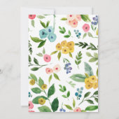 Invitation Baby shower floral Little Elephant (Dos)