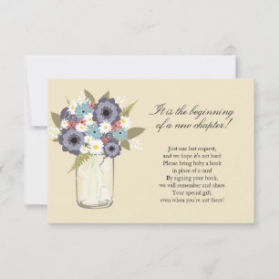 Invitation Baby shower Floral Mason Jar
