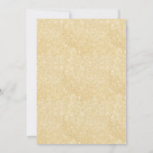 Invitation Baby shower floral Navy Blue & Gold Boho (Dos)