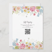 Invitation Baby shower floral Pastel Bloom (Dos)