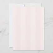 Invitation Baby shower floral pastel esthétique (Dos)