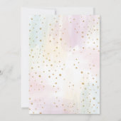 Invitation Baby shower floral Pastel Unicorn (Dos)