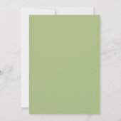 Invitation Baby shower floral Pastel vert et rose (Dos)