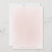 Invitation Baby shower floral prune et boho rose poussiéreux (Dos)