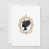 Invitation Baby shower floral régence (Dos)