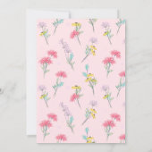 Invitation Baby shower floral rose (Dos)