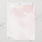 Invitation Baby shower floral rose ananas (Dos)