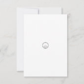 Invitation Baby shower Floral Rose mignon (Dos)