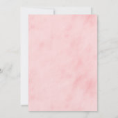 Invitation Baby shower floral rose pâle de l'été Pastel (Dos)