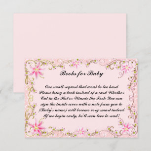 Invitation Baby shower Floral Rose Pour Baby Card
