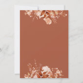 Invitation Baby Shower Floral Rustique Automne (Dos)