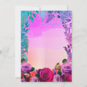 Invitation Baby shower floral sauvage de Boho Tropical (Dos)