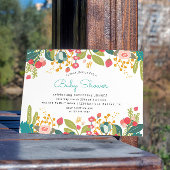 Invitation Baby shower Floral Spring Garden