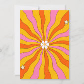 Invitation Baby shower floral super Retro Hippie Arch Daisy (Dos)