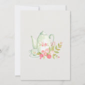 Invitation Baby shower Floral Tea Party (Dos)