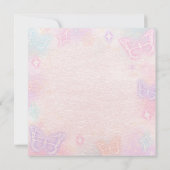 Invitation Baby shower Floral Tea Party aquarelle (Dos)
