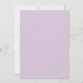 Invitation Baby shower floral violet (Dos)
