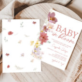 Invitation Baby shower Florals Baby Bloom