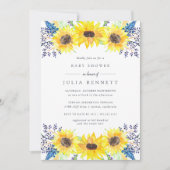 Invitation Baby shower Flowerfields (Devant)