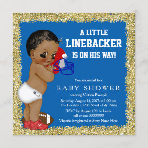 Invitation Baby-shower foot américain