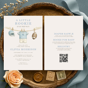 Invitation Baby Shower Football pour Débutants Tout-en-un