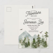 Invitation baby shower forestier (Devant / Derrière)