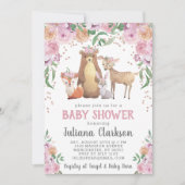 Invitation Baby shower forestier (Devant)