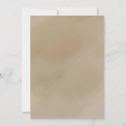 Invitation Baby shower forestier Boho de automne (Dos)