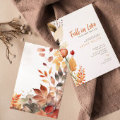 Invitation Baby shower forestier boisé d'automne moderne