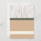 Invitation Baby shower forestier de la chouette rose (Dos)