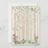 Invitation Baby shower forestier de la forêt de cerfs-bébés (Dos)