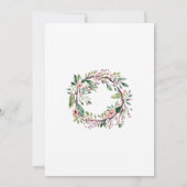 Invitation Baby shower forestier de l'écureuil des bois migno (Dos)