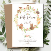 Invitation Baby shower forestier enchanté