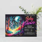 Invitation Baby shower forestier luciole Dreamy (Debout devant)