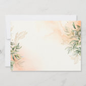 Invitation Baby shower forestier Watercolor (Dos)