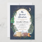 Invitation Baby shower Forêt Aventure (Devant)