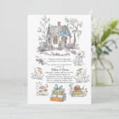 Invitation Baby Shower Forêt Champignon (Debout devant)
