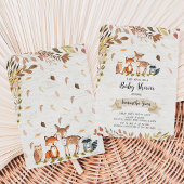 Invitation Baby Shower Forêt d'Automne
