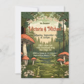 Invitation Baby shower Forêt de Toadstool (Devant)