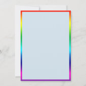 Invitation Baby shower frais de garçon d'arc-en-ciel avec les (Dos)