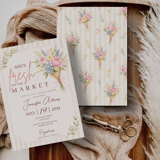 Invitation Baby Shower Frais du Marché