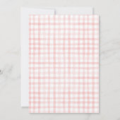 Invitation Baby shower fraise (Dos)