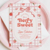 Invitation Baby shower fraise
