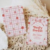 Invitation Baby shower fraise