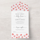 Invitation Baby shower fraise | Berry Baby (À l'intérieur)