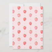 Invitation Baby shower fraise | Berry Baby (Dos)