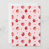 Invitation Baby shower fraise | Berry Sweet (Dos)